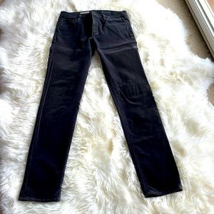 AG Jeans Premier Skinny Straight black cords